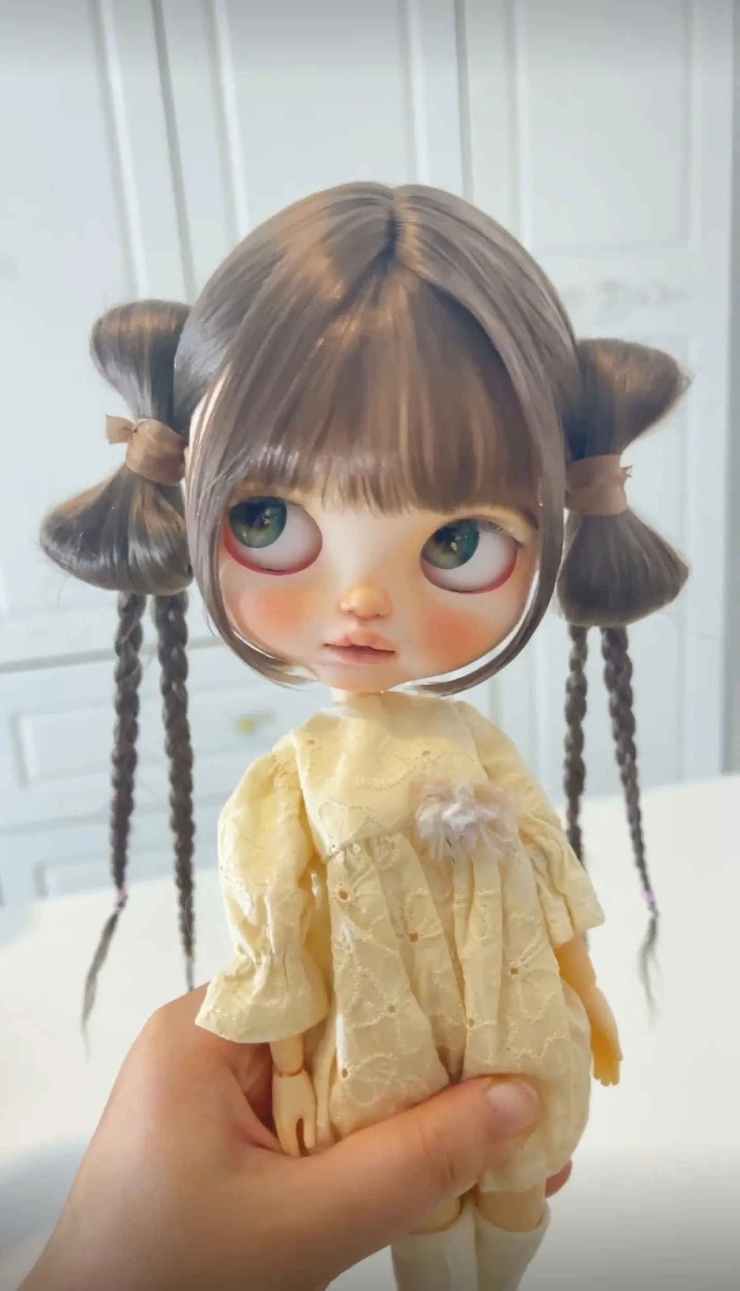 2025 New arrival（Special customization）BJD Blythe wig Mohair Fit 9-10inch head circumference Qbaby