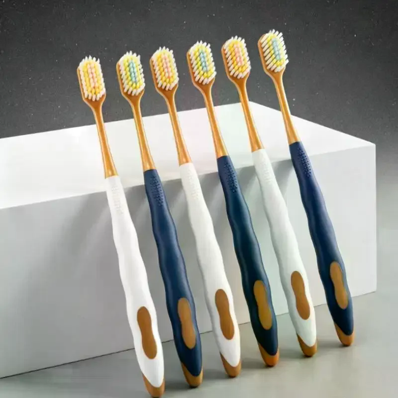 6Pcs/Set Toothbrush Adult Soft Hair Wide Head Ultra Fine Anti Sensitivity Gum Protection Household Home No Bleed