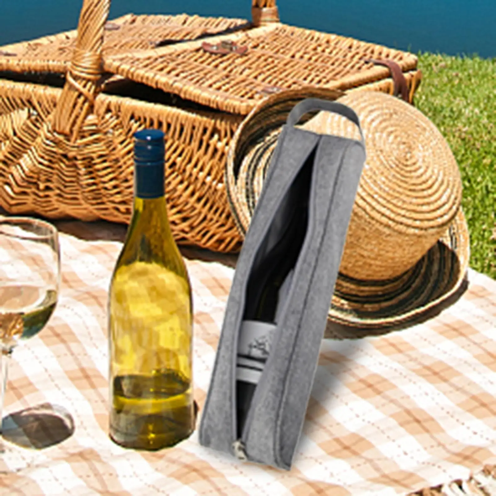 Borsa termica per vino con bottiglia singola borsa termica per vino da viaggio per Picnic