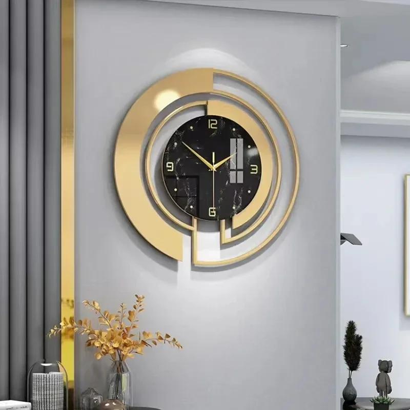 

Silent Wall Clock Light Luxury Home and Decoration Household Modern Style Living Room Decor Clocks Art Decorative Fashion Design