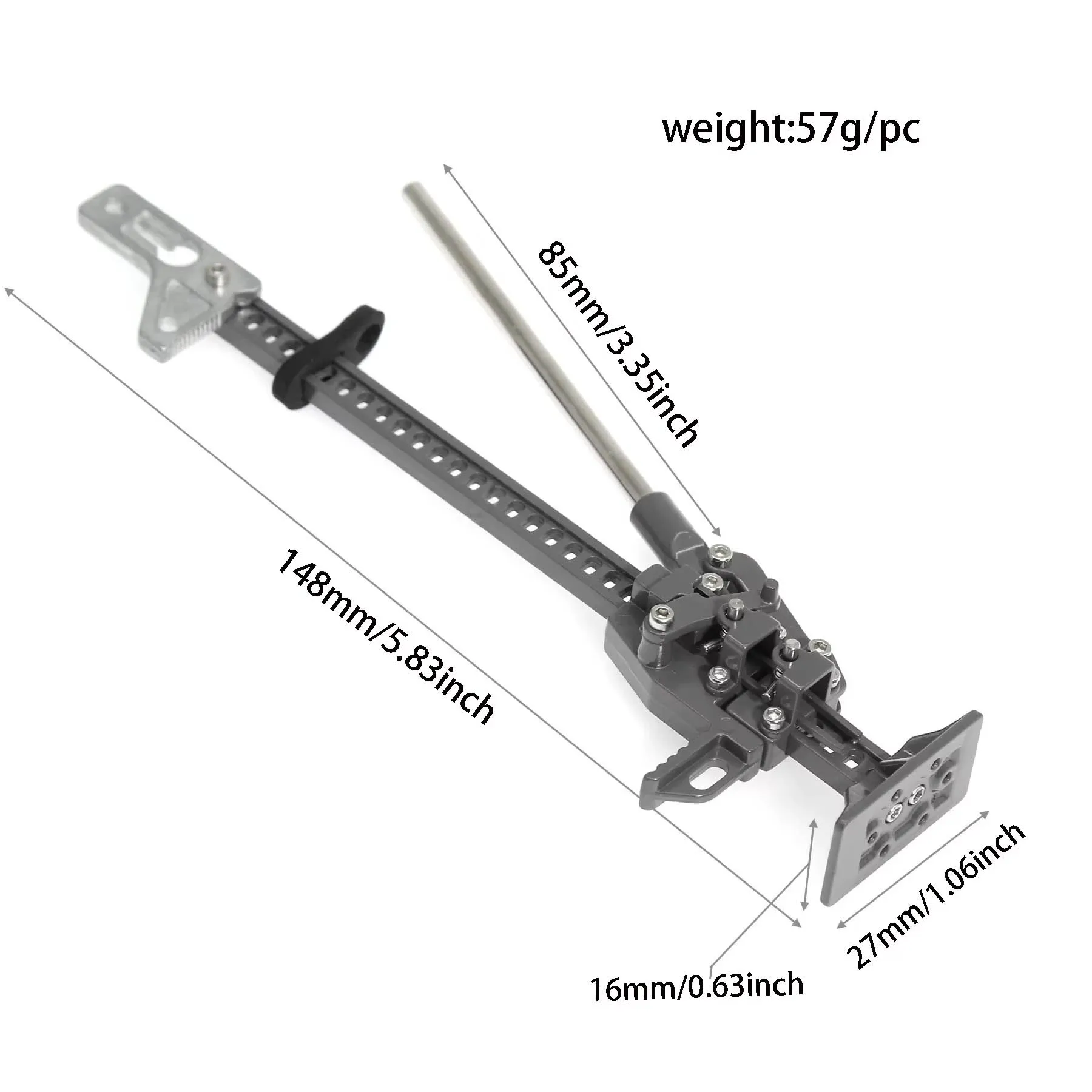 1PC 1/10 RC Crawler Metal Lifting Jack Simulation For Traxxas TRX4 Axial SCX10 Tamiya CC01 D90 Upgrade Parts view 2