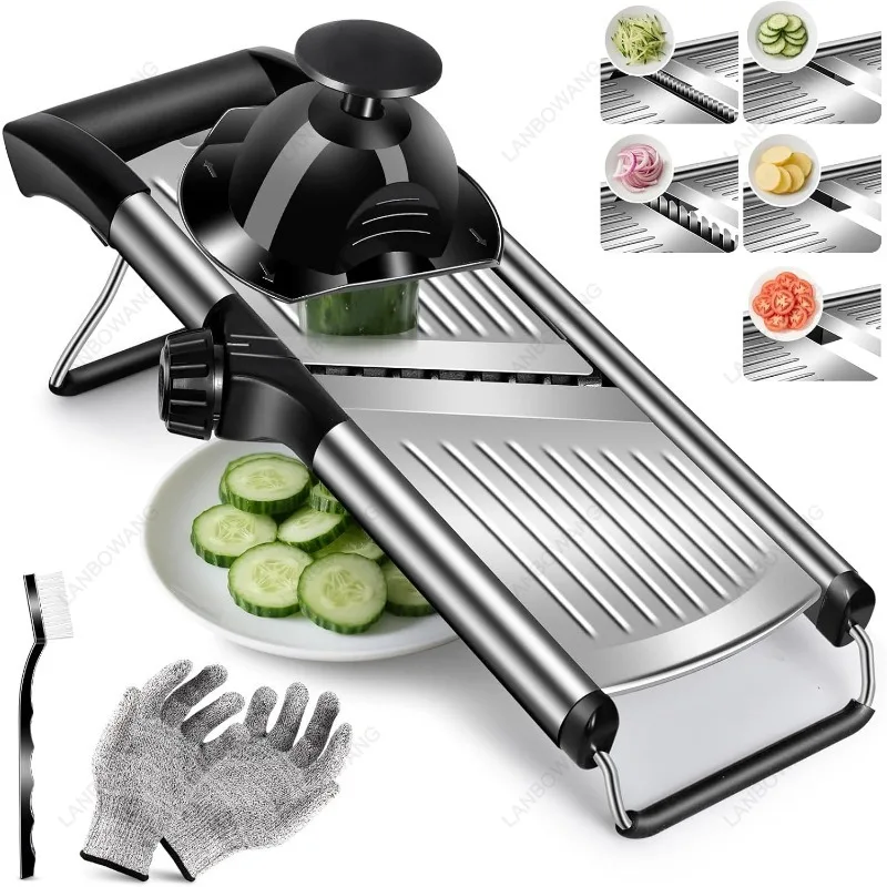 Suitable for Multifunctional Stainless Steel Vegetable  Potato Onion and  with Hand Guard