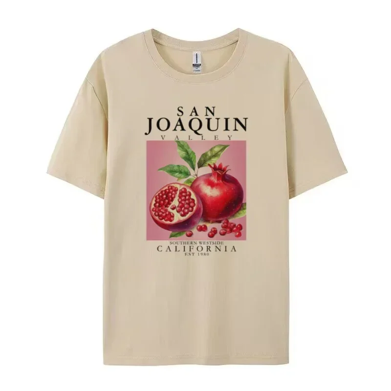 Plus Größe Frauen Tops Nette Obst Graphic Tees Lose Retro Streetwear T-Shirts Granatapfel Cottagecore Ästhetischen Vintage T Shirt