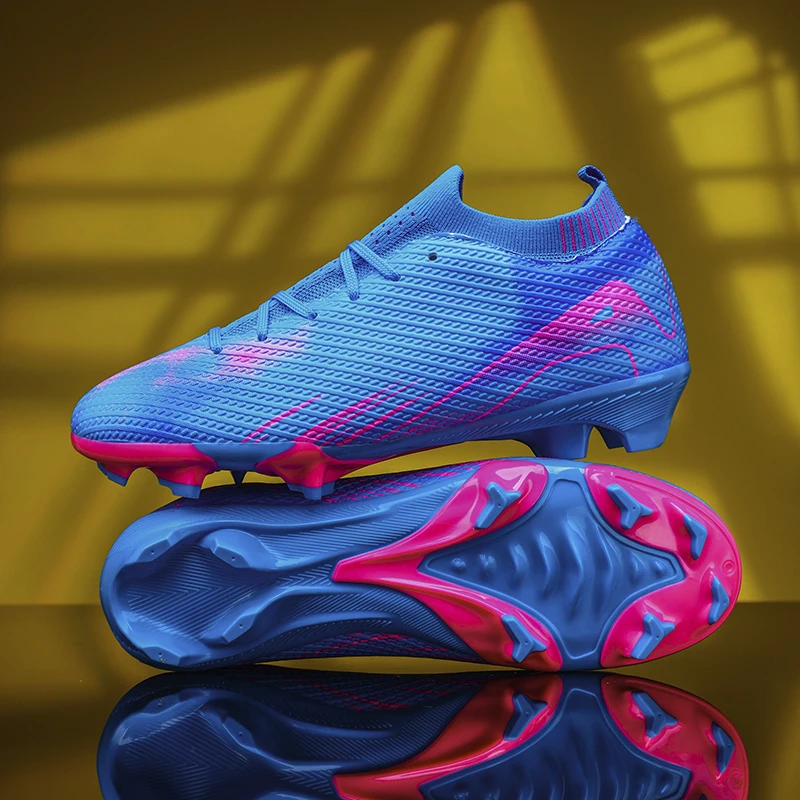 New Men Football Boots Mid-top Non-Slip Soccer Shoes Cleats Sneakers Futsal High-quality Match Indoor Hot-selling FG/TF