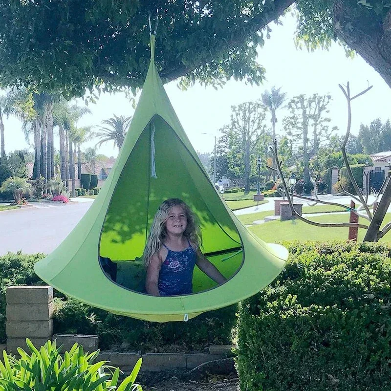 Lighten Up Patio Furniture Tent Hanging Chair Cocoon Swing Teepee-Tree Hamaca Outdoor Hammock Silkworm