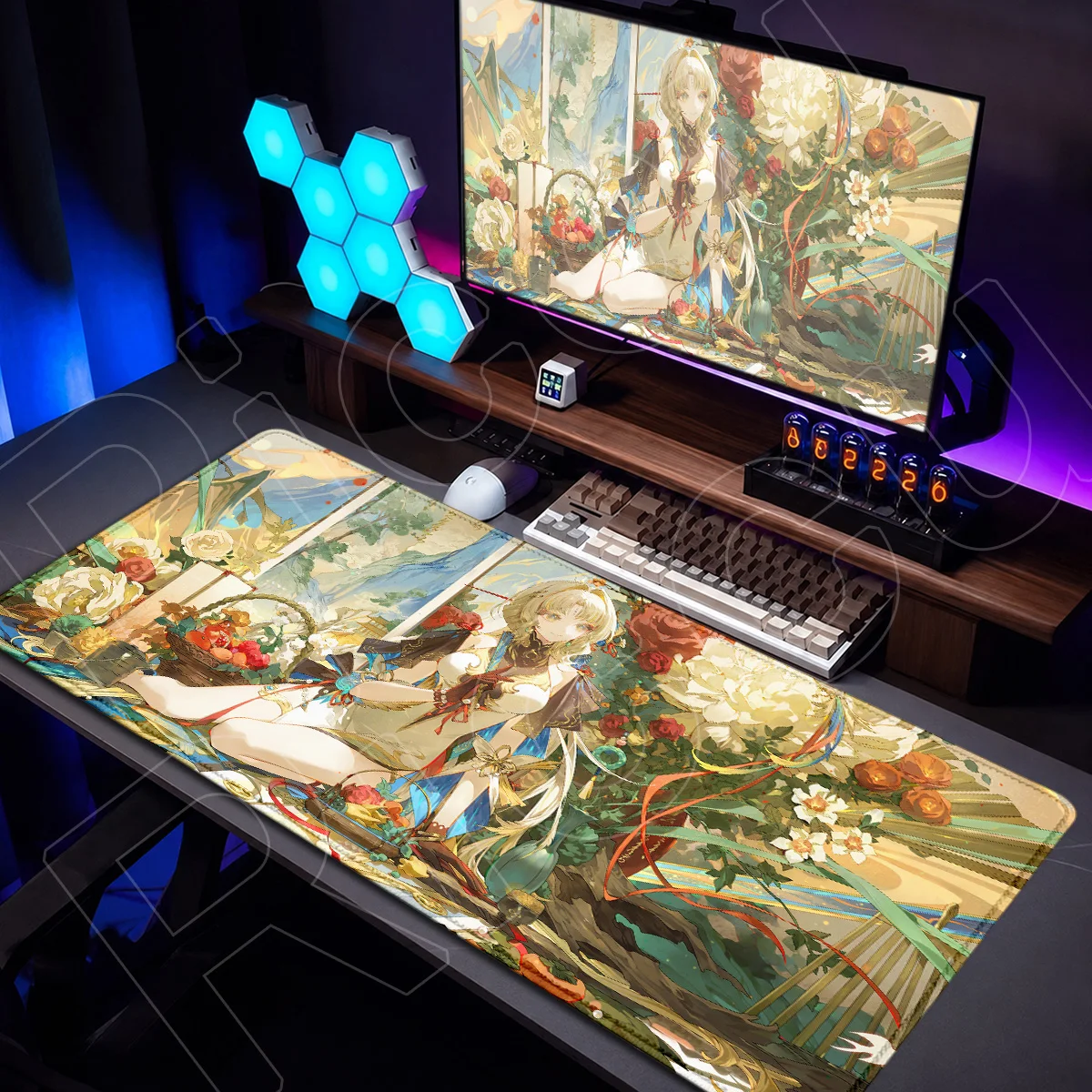 Hot Wuthering Waves Cute Girl Suisui‌ Mouse Pad PC Gaming Accessories Large HD Printing Laptop Keyboard Mat Anime Desktop Carpet