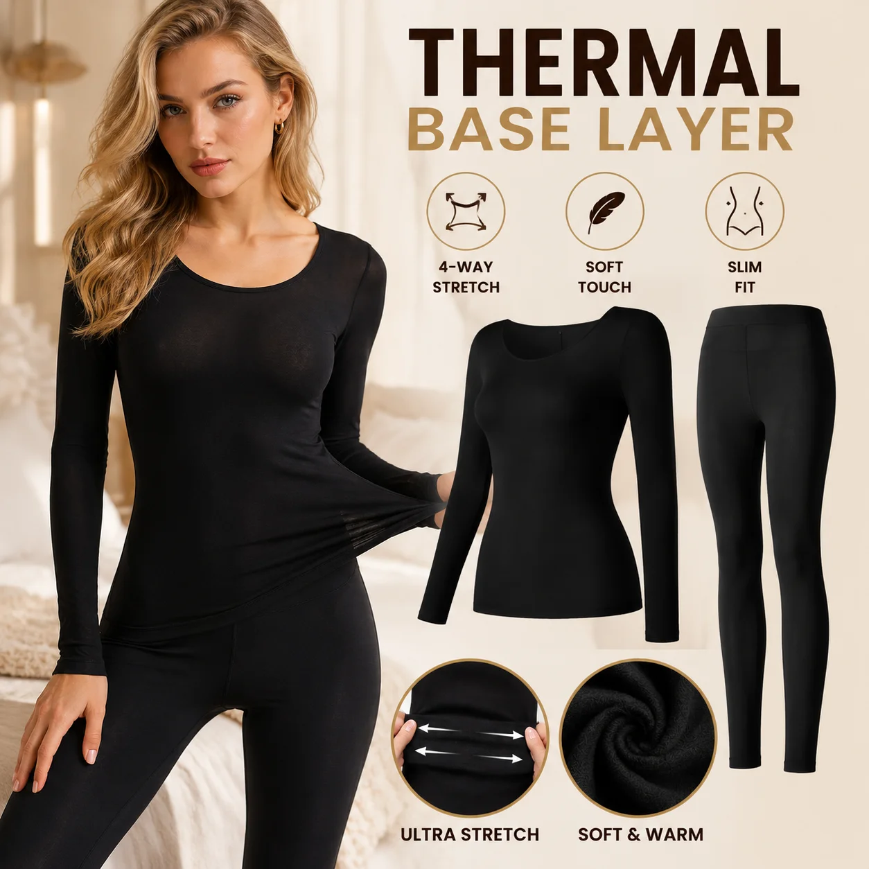 Women's Thermal Underwear Autu - огляд і ціна Winter Clothing Europe