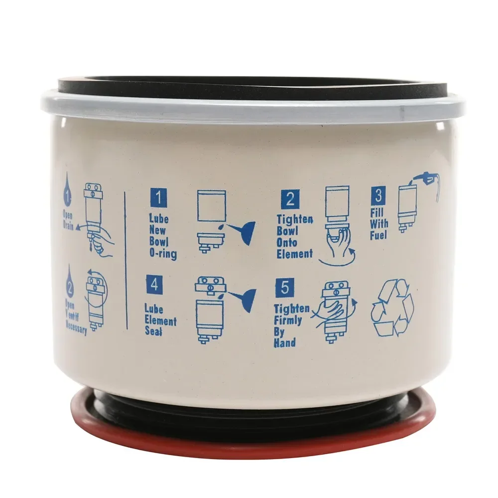 R12T Repalcement Fuel Filter/Water Separator Element for Racor 120AT 120AS S3240 YMH2E114-00-00 NPT ZG1/4-19 Diesel