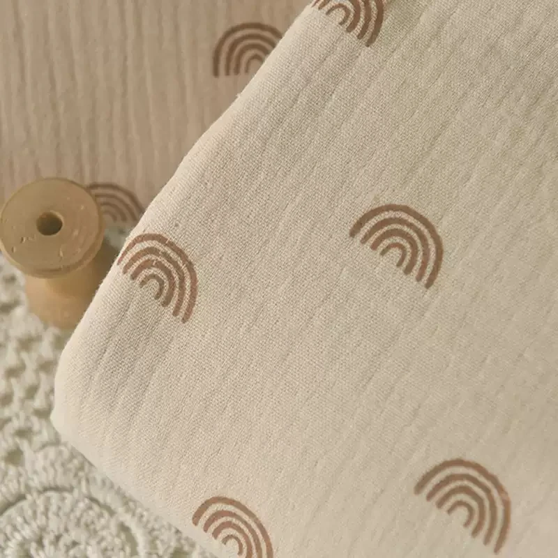 135x50cm Double Layer Cotton Gauze Crepe Fabric, Spring and Summer Air Conditioning Blanket, Small Blanket Fabric
