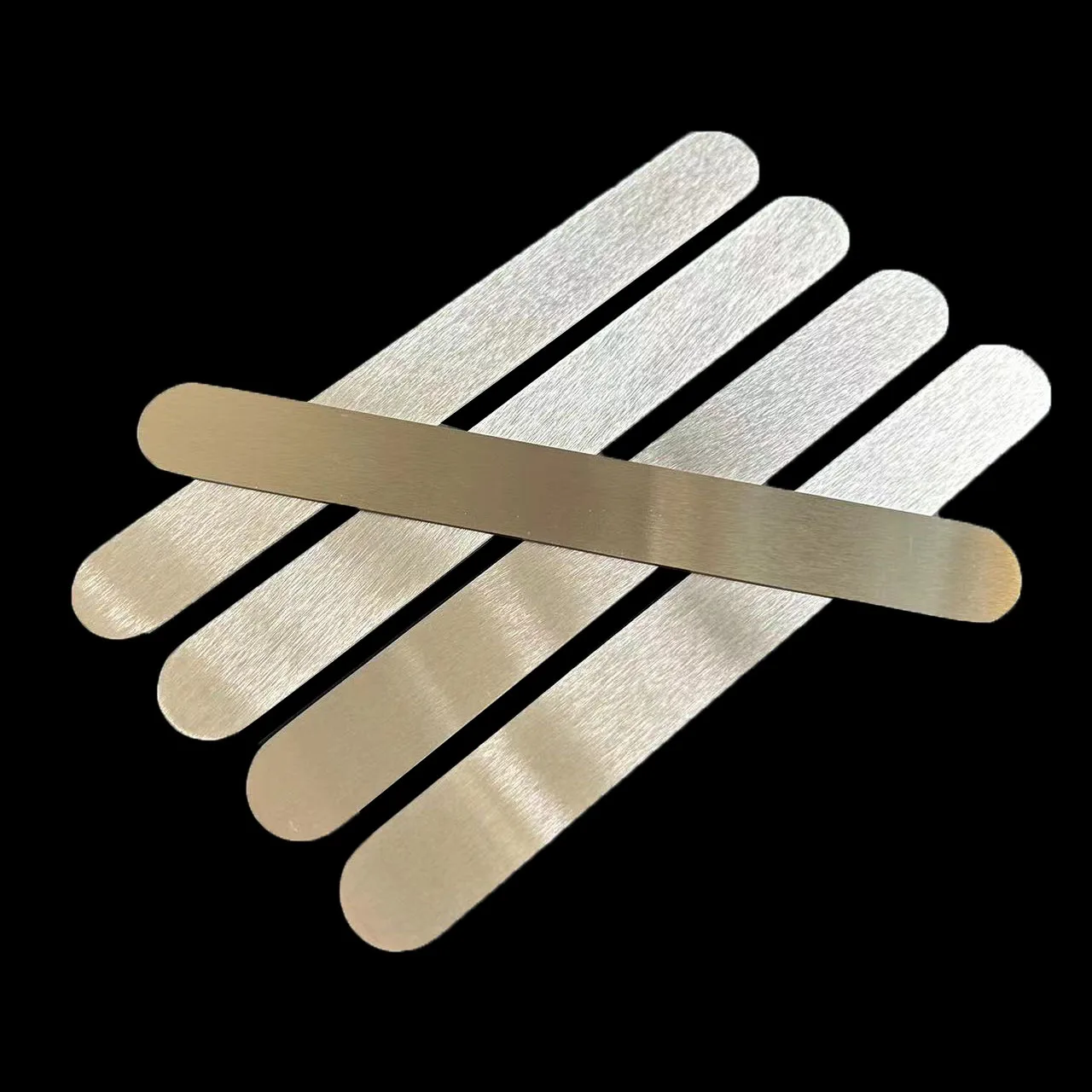 5 pcs metal scraps for disposable sandpaper  nail file pads mini metal base 135*16mm