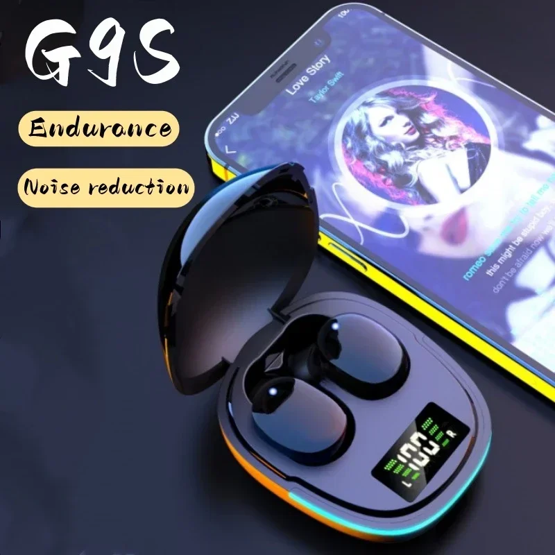 Original G9S Wireless Bluetooth Headphones Tws Waterproof Earbuds Earphones Digital Display Heaset Large Capacity Charging Case