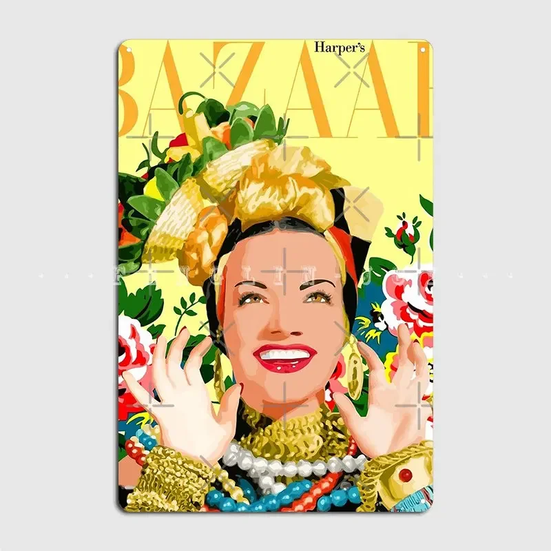 Carmen Miranda Poster Metal Plaque Cinema Kitchen Home Wall Decor Personalized Tin Sign Poster