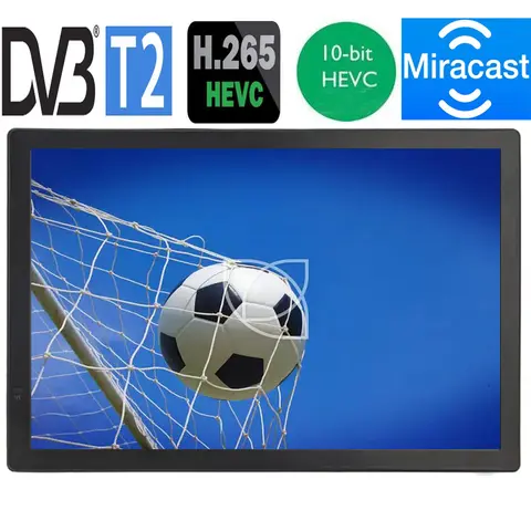 WIFI Miracast LEADSTAR D16 15.4 Inch Portable Mini Digital TV Support DVB-T2 Hevc H265 10Bit Code Car Tv Kitchen TV Dolby AC3