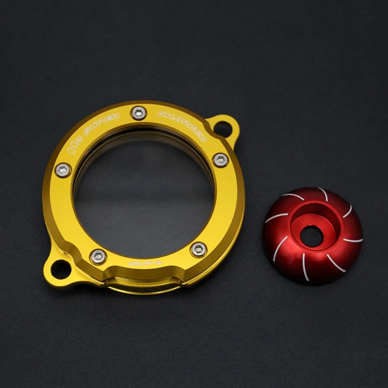 MPOVNCE Geeignet für Kawasaki H2R-SX modifiziertes Turbolader-Abdeckungsset 2019 2020 2021 2022 2023 Turboladerabdeckung 7