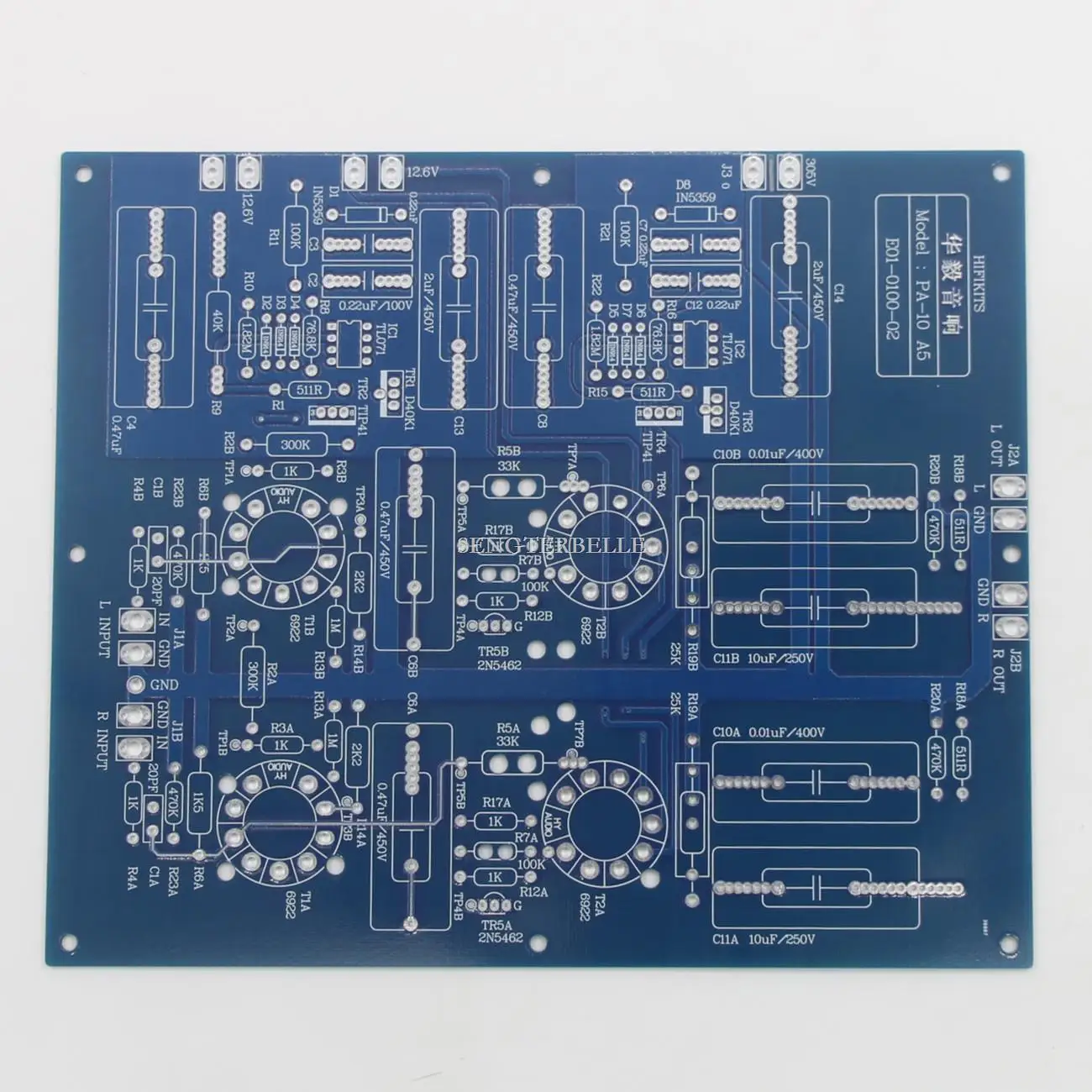 HiFi ARC SP-10 6922 Tube Preamplifier Board PCB With Power Supply Board PCB