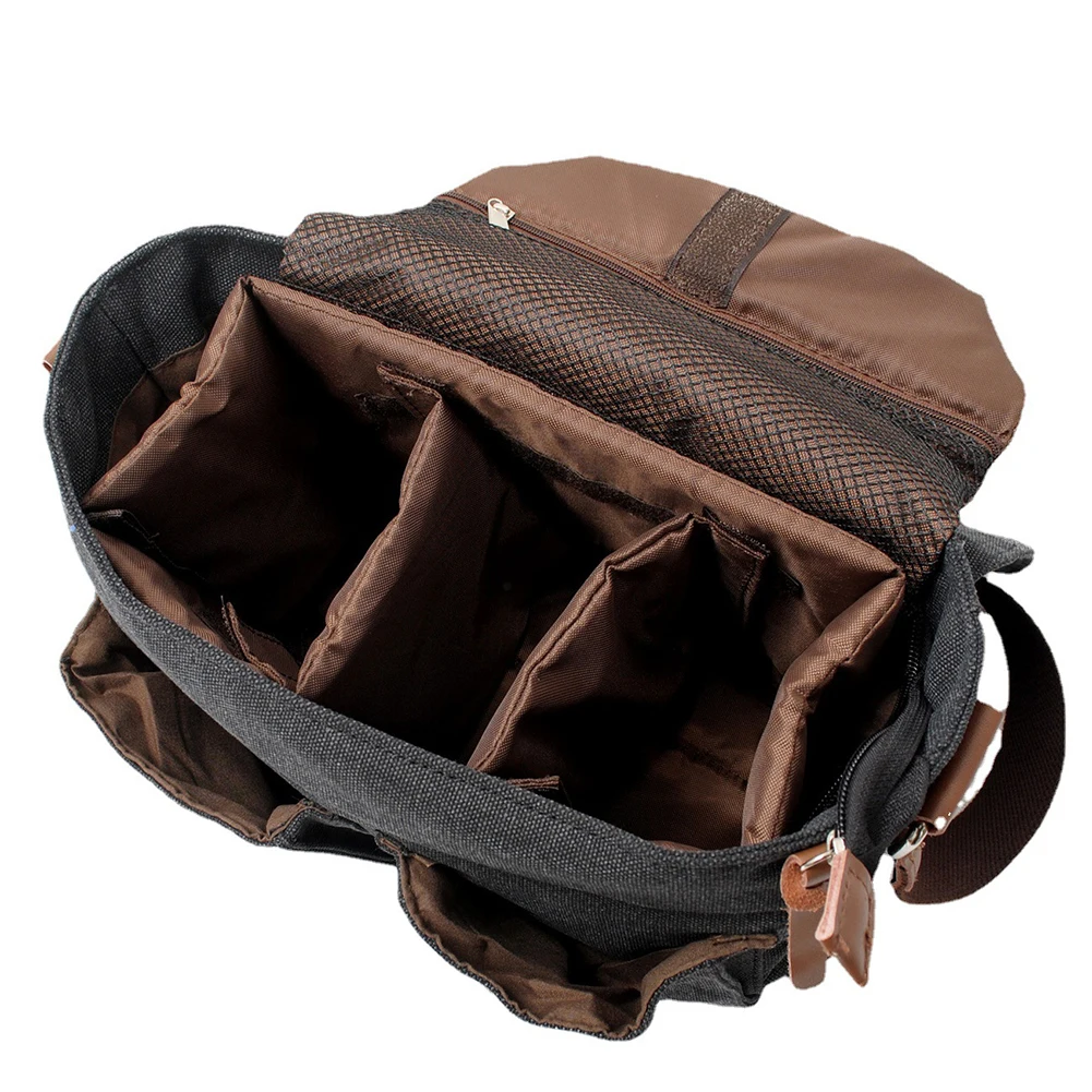 Canvas Camera Bag Photography Bags Casual Retro Shoulder Messenger Backpack for Canon 600D 700D Nikon Sony DSLR Camera Case