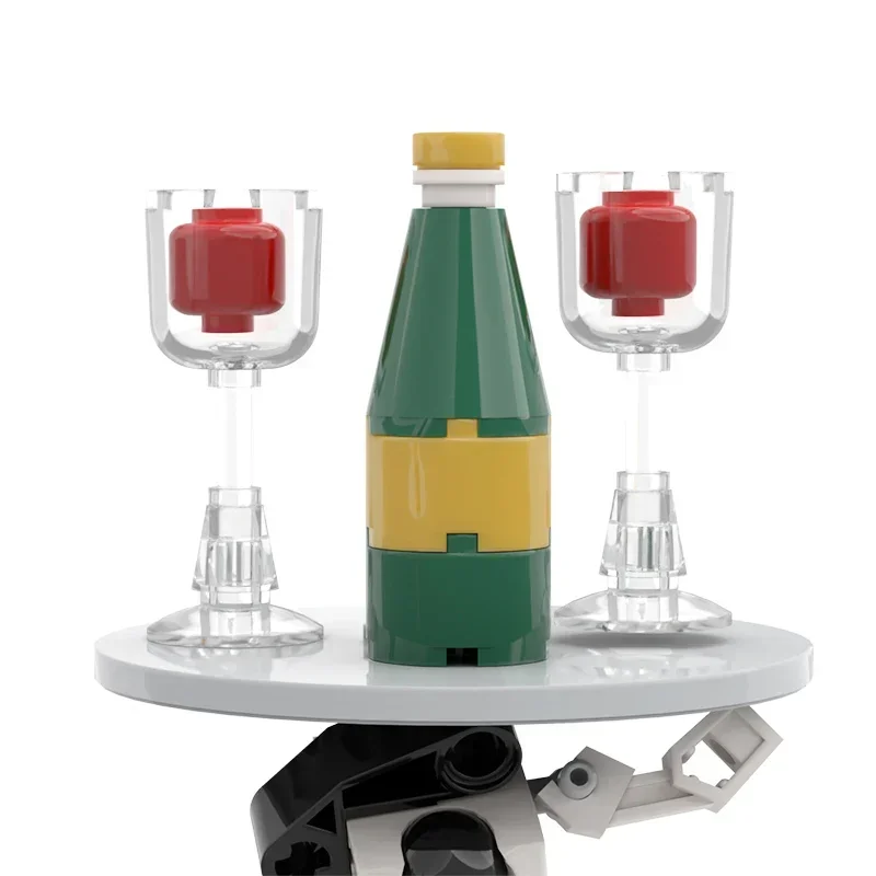 MOC Kreatives Rosa Hasenmädchen Humanoider Roboter Bausteinmodell Kinderlernspielzeug Geburtstagsgeschenk Dekoration – Detail 8