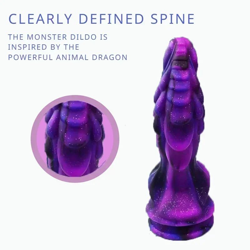 Dragon Dildo for Women Silicone Anal Plug Big Anal Dildo with Suction Cup Soft Monster Dildo Prostate Massager Sex Toys for Men