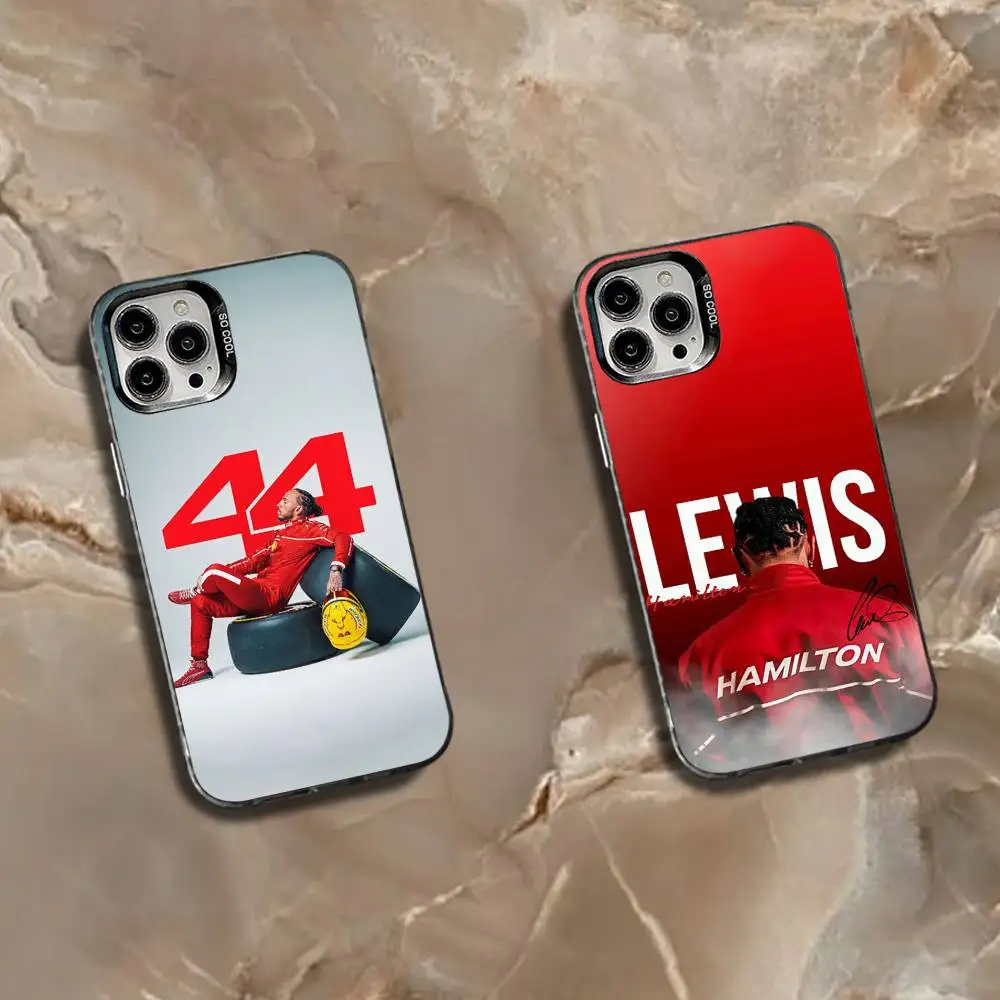 

44 L-Lewis H-Hamilton-S Phone Case For iPhone 16,15,14,13,12,11,Mini,Pro,SE,MAX White Matte Shockproof Cover