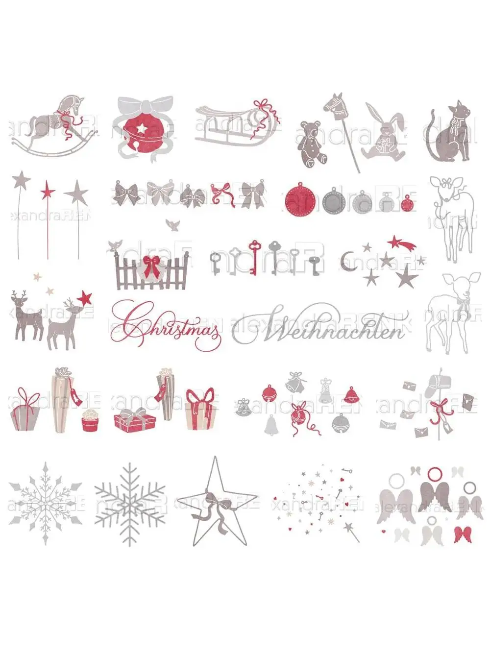 Piggy Craft Metall-Stanzformen, geschnittene Matrizenform, neue Weihnachtsdekorationen, Sammelalbum, Papierhandwerk, Messerform, Klingenstanzer, Schablonen