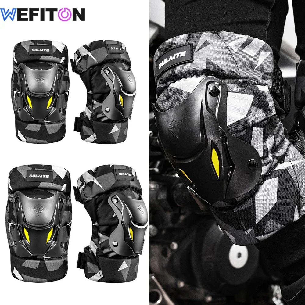 

1Pair Motorcycle Electric Bike Knee Elbow Guards Pads Protector Dirt Bike Body for Motocross Racing Mountain Biking