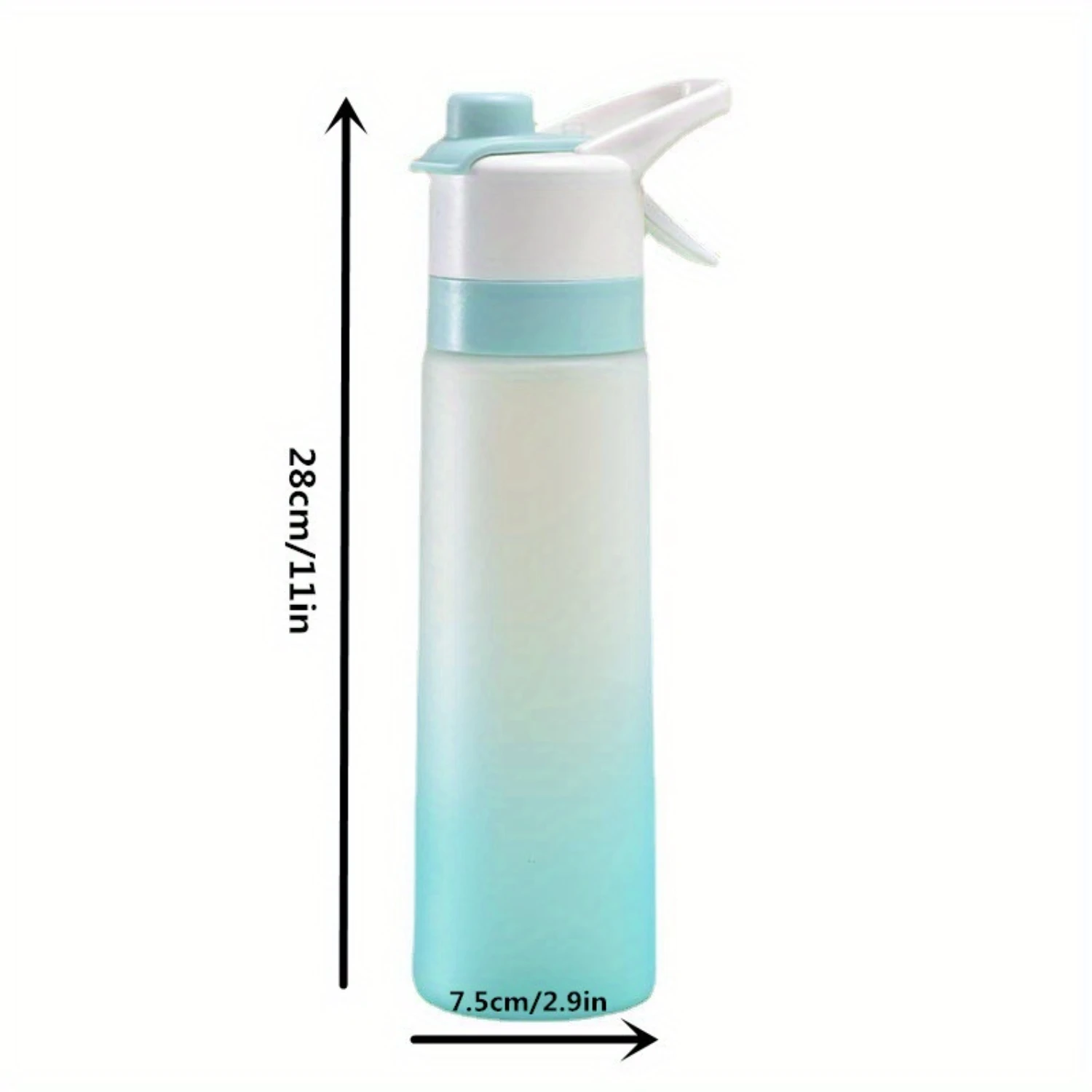 Bouteille d'eau de sport pour filles et garçons, brumisateur et sip, plein air, fitness, grande capacité, vaporisateur, sans BPA, 23.67oz, 1 pièce