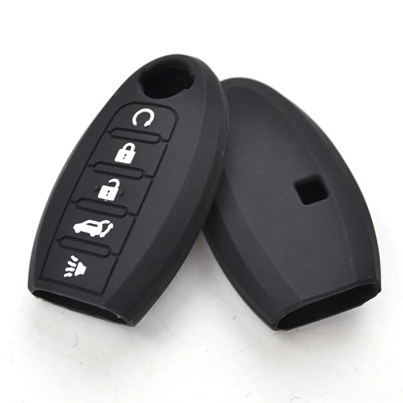 Apktnka For Nissan Rouge Maxima Altima Sentra Murano Qashqai Silicone Remote Key Case Fob Shell Cover Skin Holder 5 Button