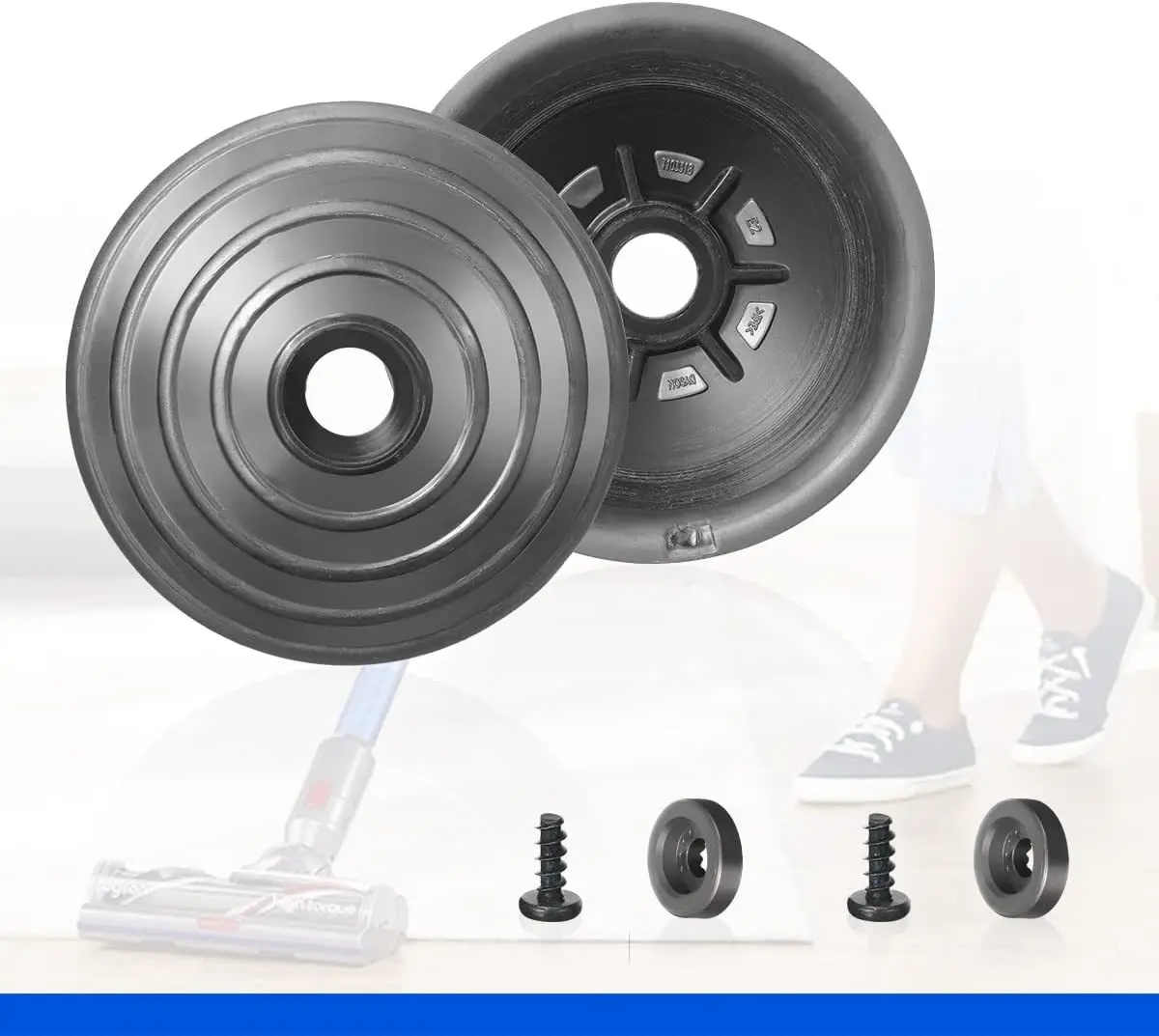 Direct Drive High Torque Suction Head Cover Plates on Both Sides for Dyson V6 V7 V8 V10 V11 Vacuum Cleaner Accessories