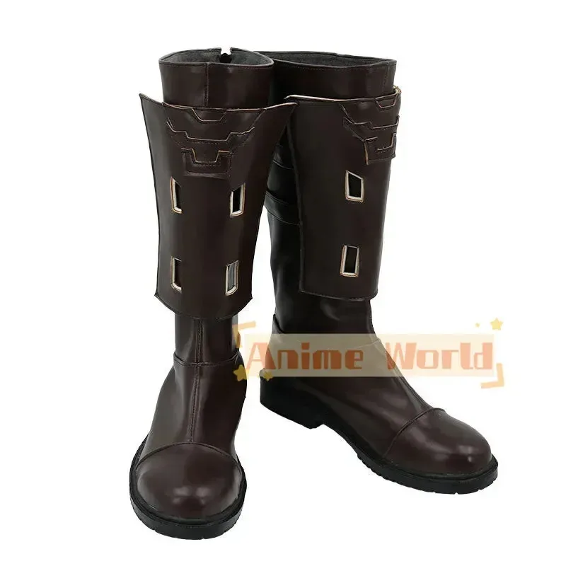

NewFinal Fantasy Xiv Thancred Waters Brown Shoes Cosplay Boots Custom Made Halloween Carnival Party Props2025