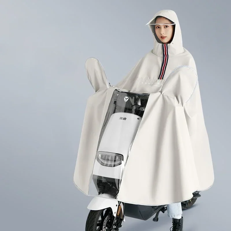 Motorbike Raincoats for Adults, Raincoat, Full Body, Rainstorm-proof, Battery, Car, Thickened and Long Riding Poncho, High Appea