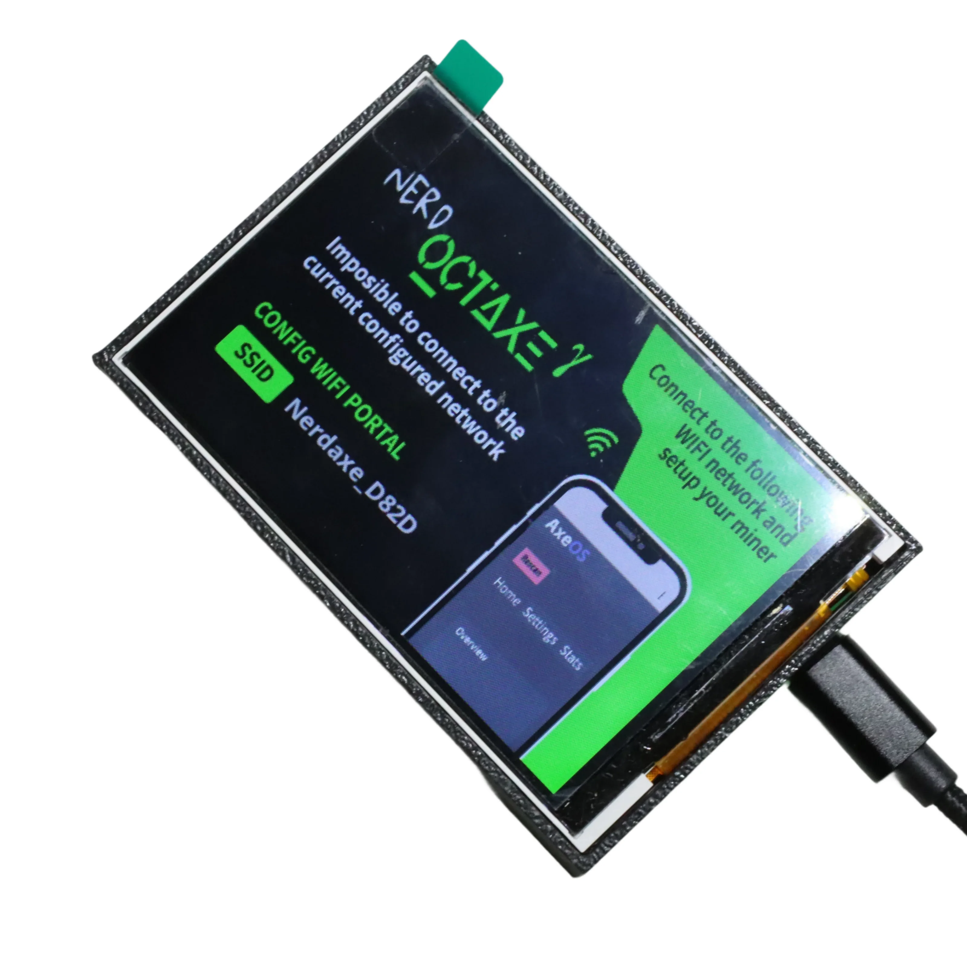 3.5 Inch Touch Display Upgraded Screen Big Display Suitable For NerdOCTaxe 9.6T 12T Bitcoin Miner