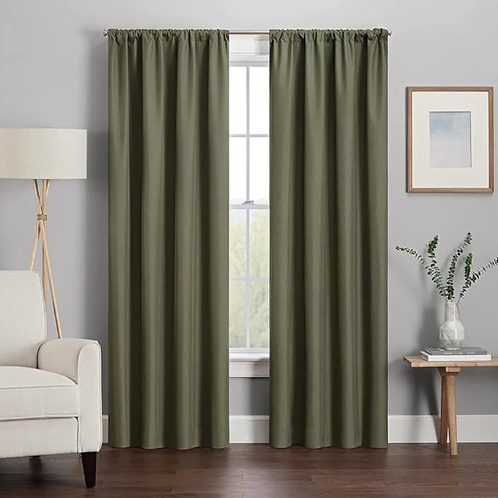 

Whole house custom curtains blackout multiple colors high quality fabrics factory wholesale