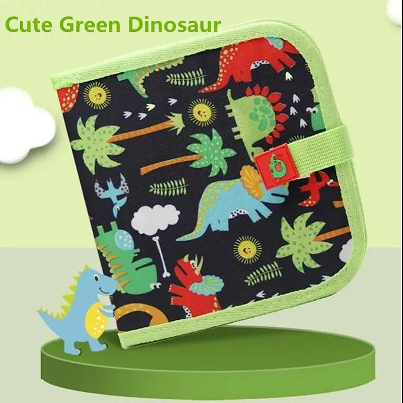 Kinderen Magisch Schoolbord Educatief Kinderspellen Kleurboeken Kinderspeelgoed om 6-zijdige wisborden te tekenen met water 3 krijtstiften