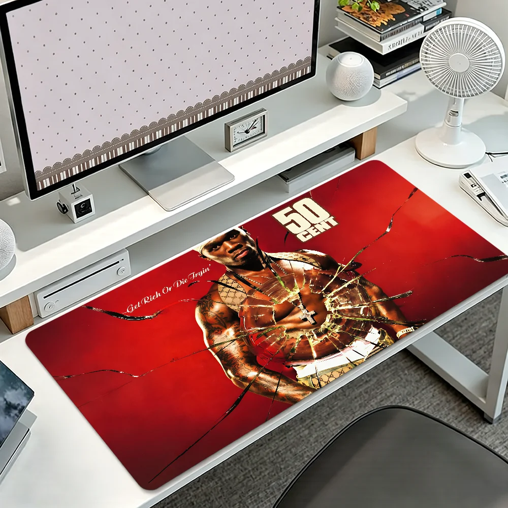 Singer 50 C-Cent Mouse Pad Large Non-slip Lockedge Desktop Computer Desk Mat Keyboard Writing MousePad Office Gamer Student