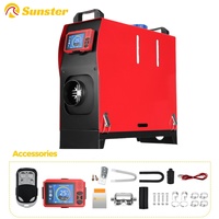 Sunster 8KW 12V Portable Diesel Air Heater  Parking Night Heater with LCD Monitor For Car Trailer Truck Diesel Parking Heater