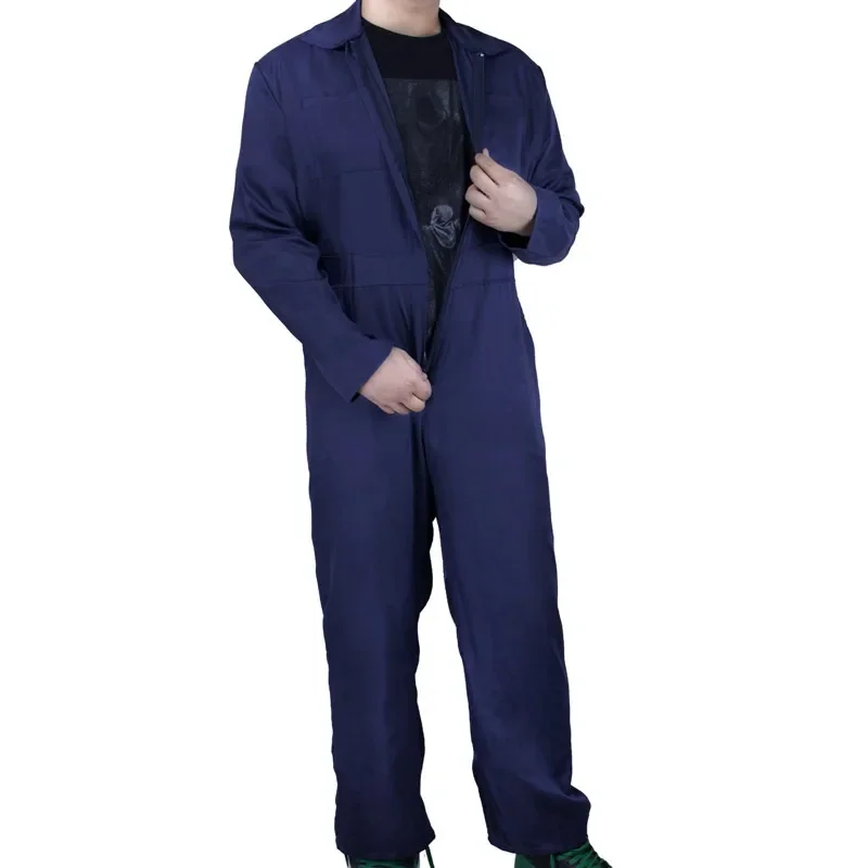 P-jsmen Michael Myers Costume Horror Killer Blue Work Clothes Comfort Cosplay Halloween Jumpsuit for Adult High Quality