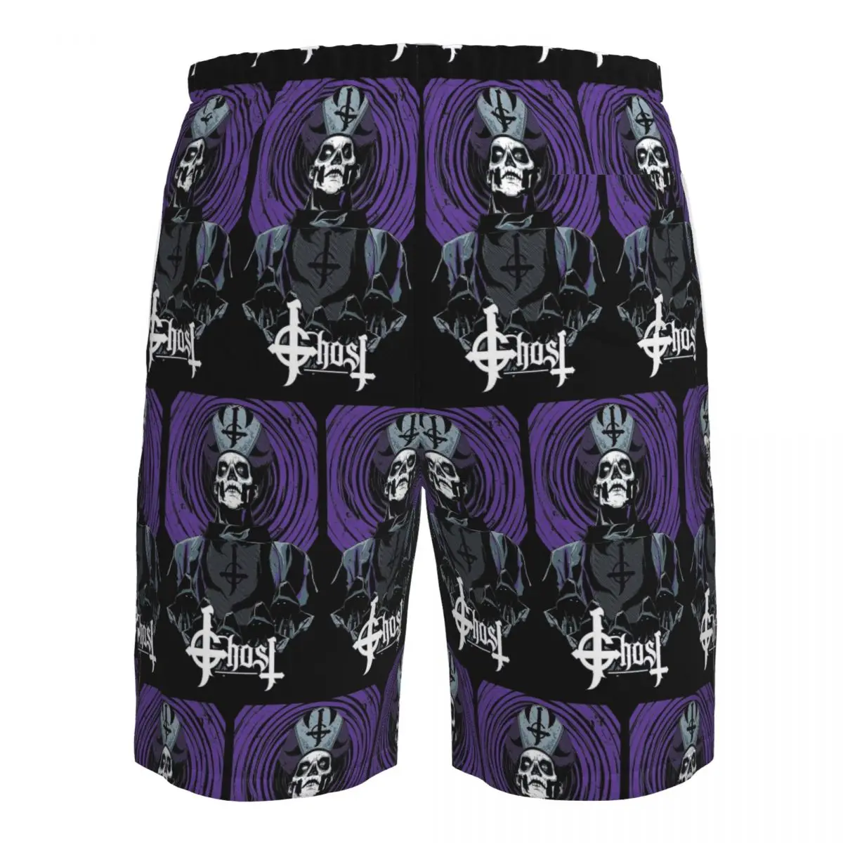 Ghost Heavy Metal Band Trunks Beach Board Shorts Casual Quick Dry Swimming Summer Men Pants