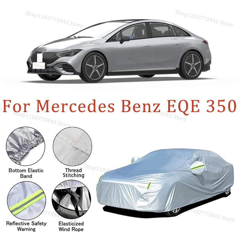 

For Mercedes Benz EQE 350 Car Cover Full Covers with Reflective Strip Dustproof UV Scratch-Resistant Sunscreen Protective cover