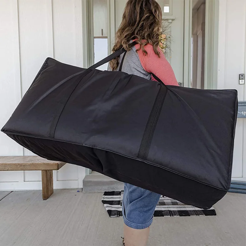 Travel Packing Bag Large Capacity Folding Duffle Bag Clothes Storage Bags Zipper Oxford Weekend Bag Thin Moving Luggage Hand Bag