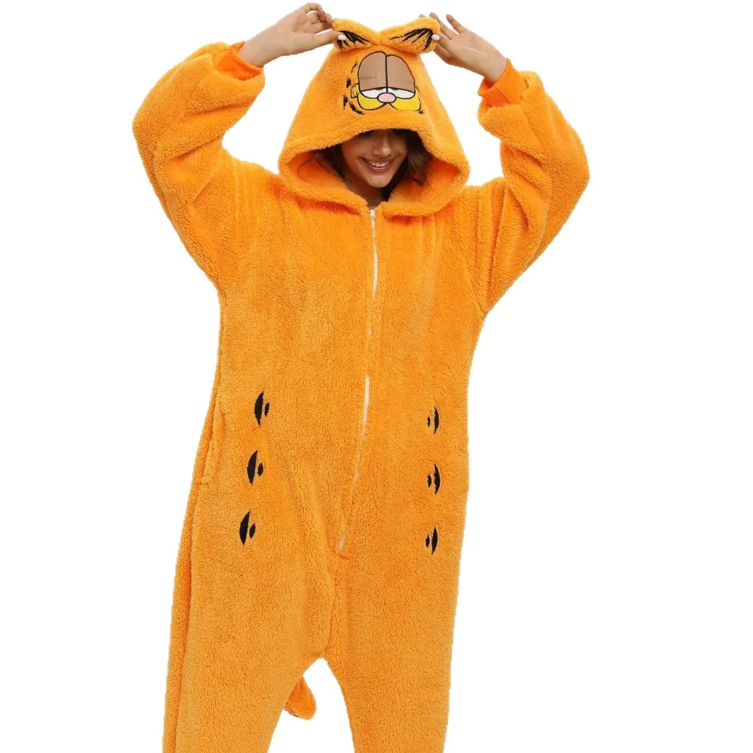

Couple's Cartoon Animal Onesie Pajamas with Hood - Cute Adorable Loungewear for Spring Autumn Winter