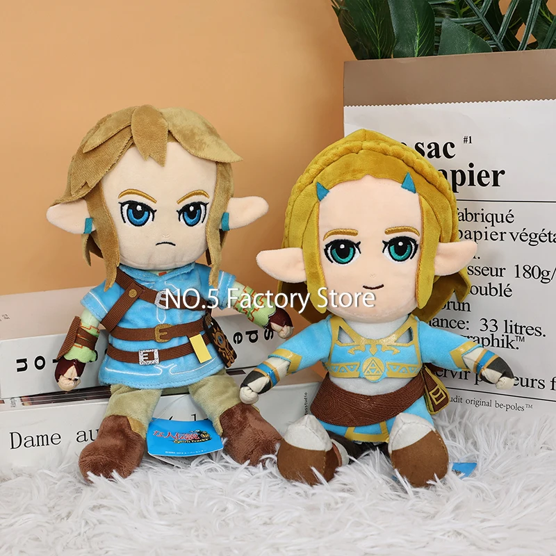 2 Style The Legend of Zelda Plush Toys Cartoon Zelda Princess Link Soft Stuffed Doll for Kids Best Halloween Gifts Wholesale