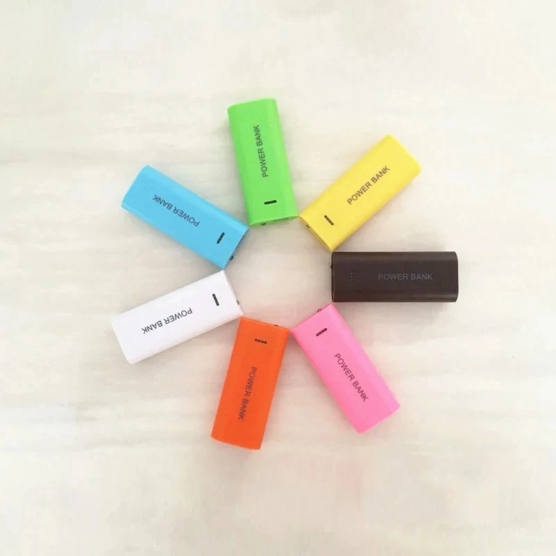 1-3pcs Power Bank Case 1-Cell 18650 Battery Box for Smart Phone Charge 5V 1A for 18650 Battery with Indicator Light