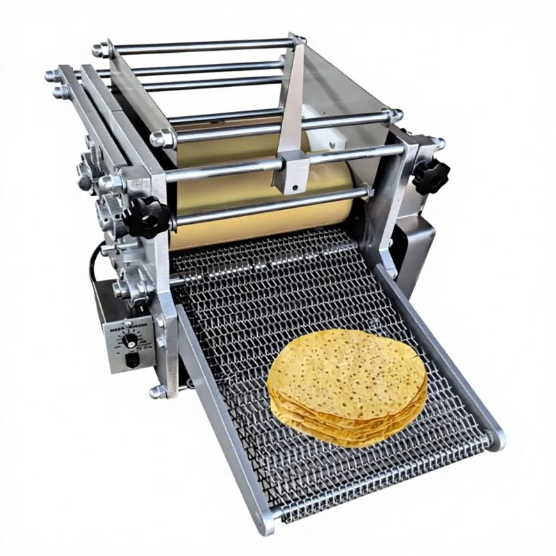 

Pressing Pita Bread Making Corn Tortilla Maker Chapati Make Machine Fully Automatic