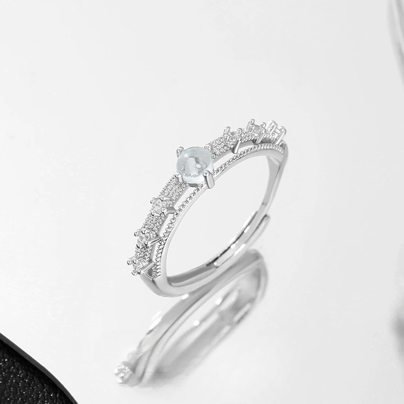 HX Trendy 2025 Minimalist Stackable Ring for Women Korean Style Light Luxury Dainty Pinky Tail Finger Jewelry