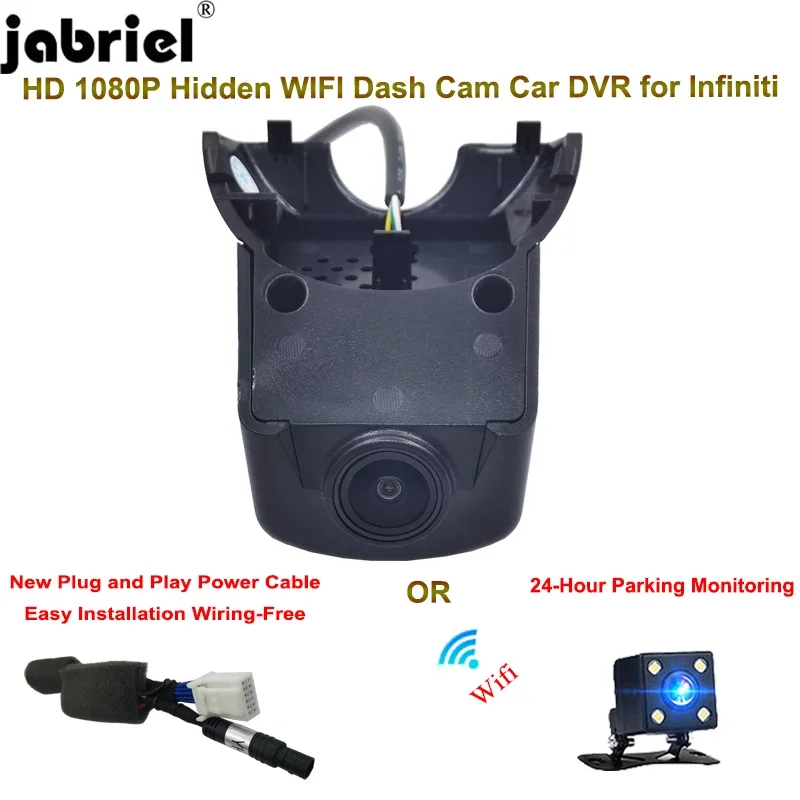 

Jabriel HD 1080P WiFi Car DVR 24H Driving Recorder For Infiniti qx70 qx50 qx 70 50 2018 2019 2020 Dash Cam Camera Plug and Play