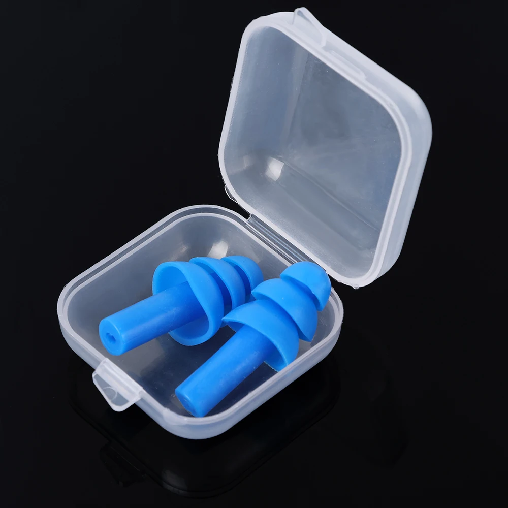 Reusable Silicone Swimming Ear Plugs Sound Insulation Ear Protection Earplugs Sleeping Anti-Noise Soft Noise Reduction Plugs