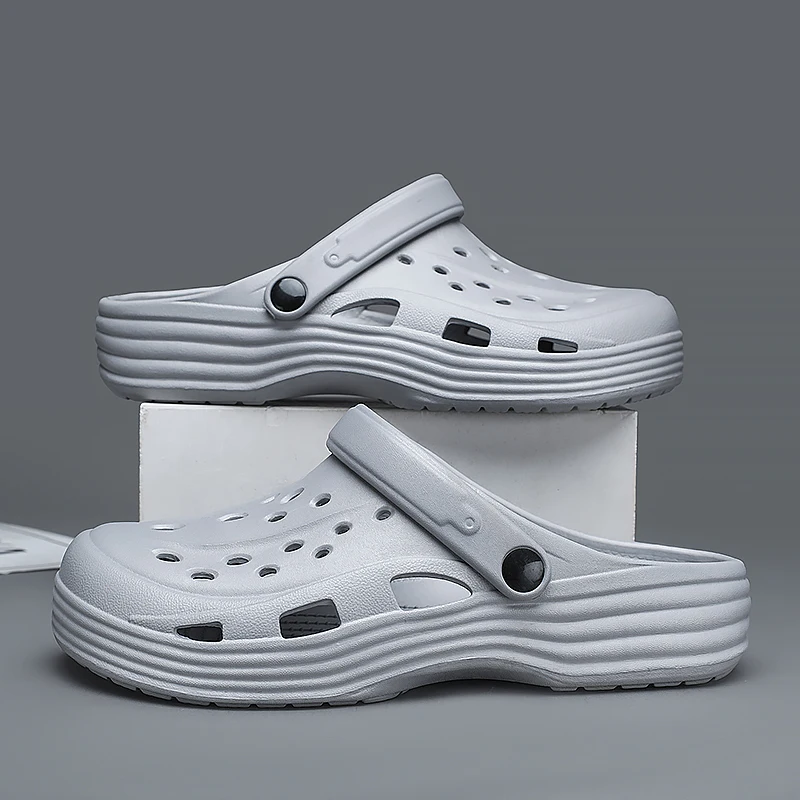 

Mens Summer Beach Sandals Unisex Casual Garden Clogs Outdoor Wide Toe Cross Sandals for Ladies Non Slip House Shower Slippers