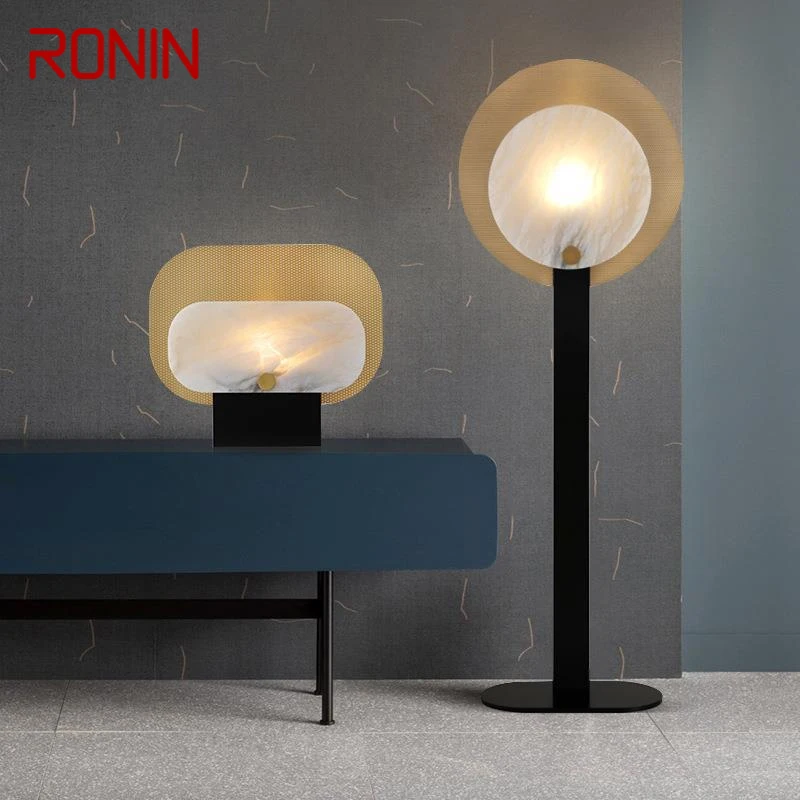 

RONIN Nordic Marble Floor Lamp luxury Modern Family Iiving Room Bedroom LED Creativity Decorative Standing Light