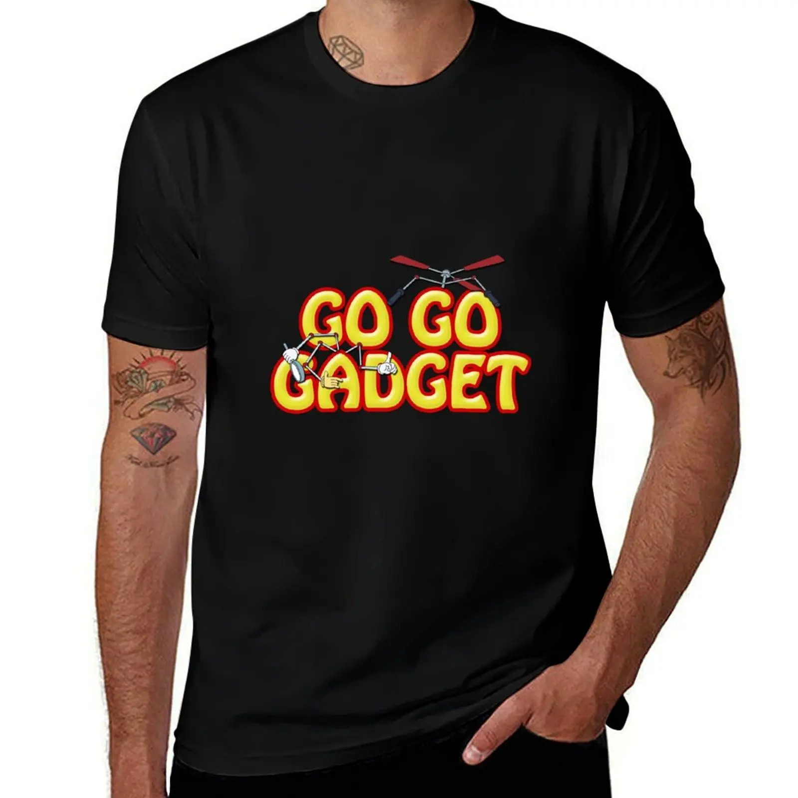 Go Go Gadget! Inspector Gadget - 1980s and 1990s T-Shirt Anti-Fade Casual Tee Shirt T-Shirt