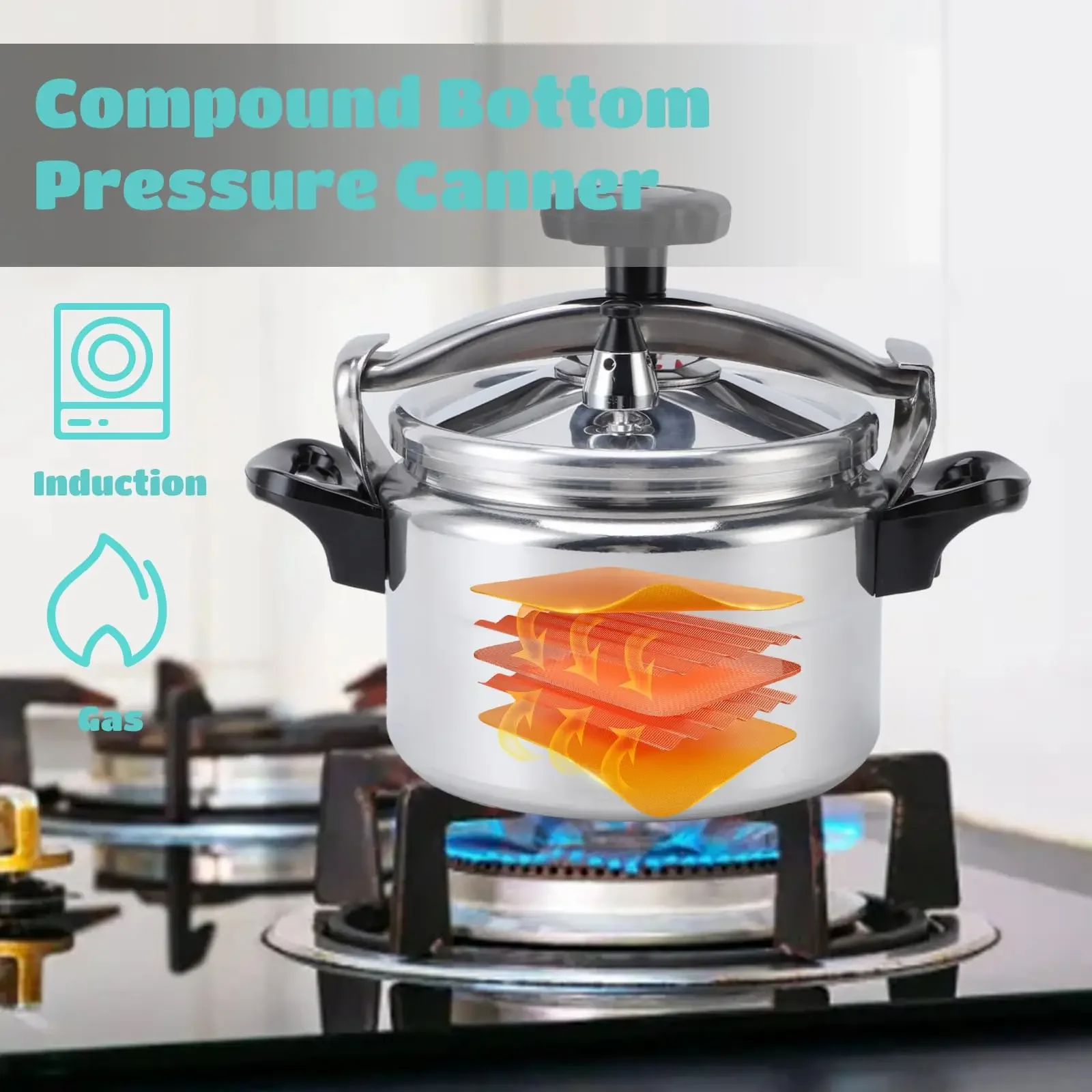 High-quality aluminum pressure cooker Commercial large-capacity explosion-proof pressure cooker